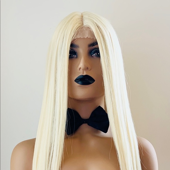 Very Pretty Long Blonde Premium Fiber Lace Front Wig Daily Wear or Events - Picture 8 of 15